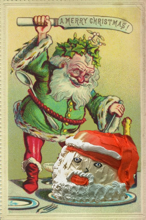 Weird Vintage Christmas Cards With Creepy Food From Food Memes